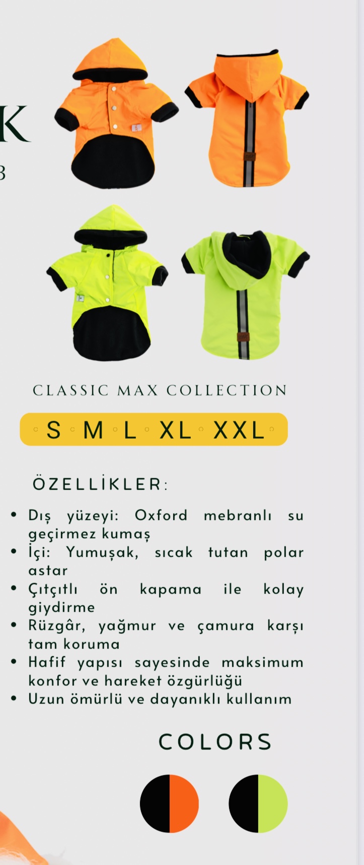 OXFORD YAĞMURLUK TURUNCU